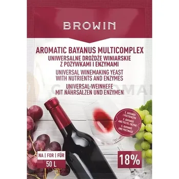 výroba alkoholu Kvasnice se živinami, startovací sada Aromatic Bayanus Complex 40 g | BROWIN, 400404