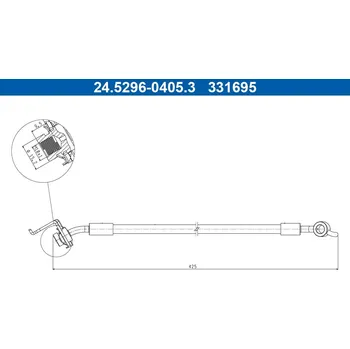 Brzdová hadice Brzdová hadice ATE 24.5296-0405.3
