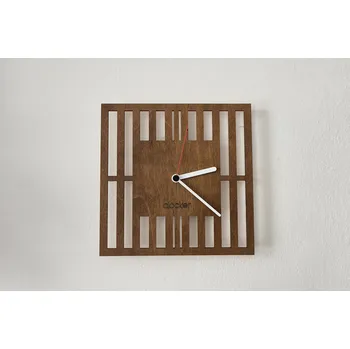 Hodiny Clocker Dřevěné hodiny Modern stripes Barva ručiček: bílá