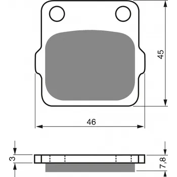 Brzdová destička Brzdové destičky GOLDFREN 007 K5