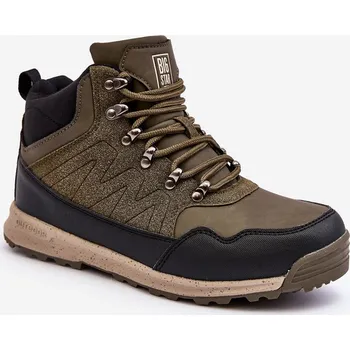 Dámské kozačky Dámské vysoké trekingové boty Big Star KK274609 Barva: Zelená, Velikost: 36