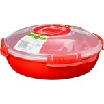 Sistema Talíř do mikrovlnné trouby kulatý 1,29 l červený