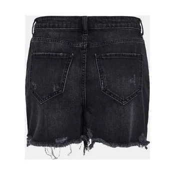 Dámské kraťasy Pieces Džínové šortky Summer 17146748 Černá Regular Fit S