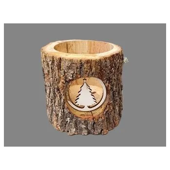 Vánoční dekorace Dekorace pařez se stromkem