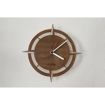 Hodiny Clocker Dřevěné hodiny Compass Barva ručiček: bílá