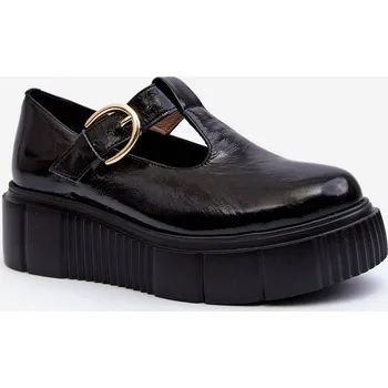 Dámské polobotky Módní semišové boty na masivní platformě Colson Barva: Černá, Velikost: 40