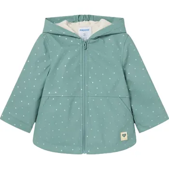 Kojenecká bunda MAYORAL dívčí nepromokavá bunda s podšívkou plyš zelená vel. 98 cm