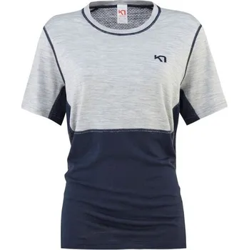 Dámské tričko Dámské triko KARI TRAA LAMOOSE S Tmavě modrá, Šedá