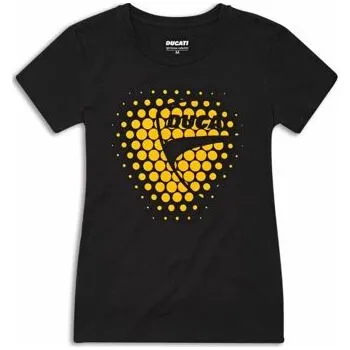 Pánské tričko Dámské tričko Ducati Heart žluté velikost S