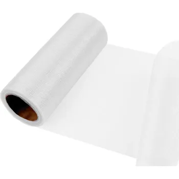 Stuha Organza / stuha střední lesk šíře 14,5 cm Varianta: 01 bílá, Balení: 9 m