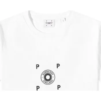 Pánské tričko BURBERRY X POP White tričko M Bílá