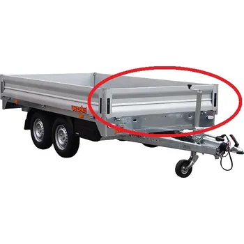 Příslušenství pro přívěs Přední / zadní hliníkové čelo bočnice otvírací CARGO 1820 mm - komplet