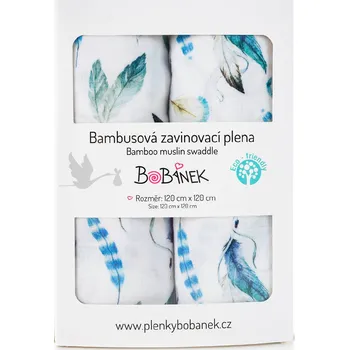 látková plena Bambusová zavinovací plena Digitisk - Lapače snů 120 x120 cm