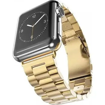 Řemínek na hodinky Luxusní řemínek z nerezové oceli pro Apple Watch 42mm / 41mm / 40mm / 38mm - zlatý