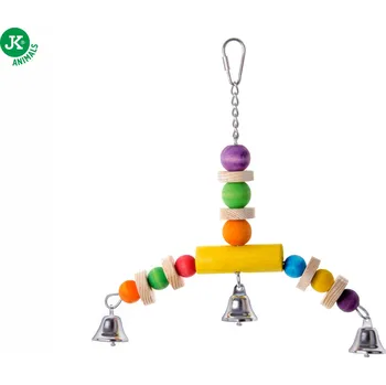 Hračka pro ptáka JK strašák, dřevěná hračka pro ptáky