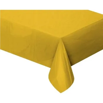 Jednorázový ubrus GoDan Ubrus foliový metalický zlatý - Silvestr - 137 × 183 cm