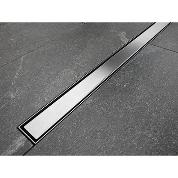 Odvodňovací žlab Žlab VIRGO SLIM odtokový 60x3x7,5-11,5 cm chrom ZLOL60VS