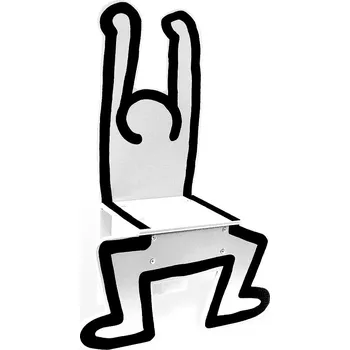 Dřevěná hračka Vilac Dřevěná židle Keith Haring bílá, V9220