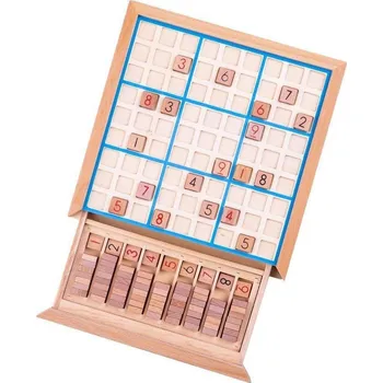 Dřevěná hračka Bigjigs Toys Dřevěné sudoku - poškozený obal, BJ084-sleva