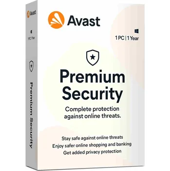 Antivir _Prodloužení Avast Premium Security for Windows 1 zařízení na 12 měsíců