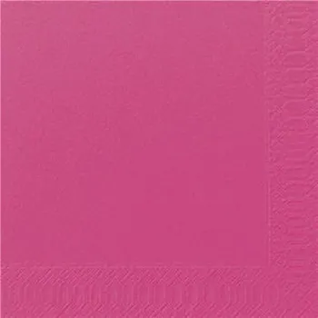 Jednorázové nádobí Ubrousek 33 x 33 cm 2vrstvý fuchsiový, 125 ks 100021468