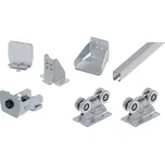 FAC Sada komponentů pro posuvné samonosné brány zinkovaný vodicí profil malá řada do 4,5 m