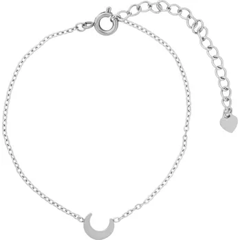 Náramek franco bene Jemný náramek s přívěskem měsíce - stříbrný | 389