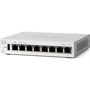 Switch Cisco Catalyst switch C1200-8T-D (8xGbE,1xPoE-in,fanless)