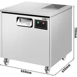 G.Gastro Leštička příborů - 600W - s UVC lamou a kolečky - vč. 1 granulátové naplně