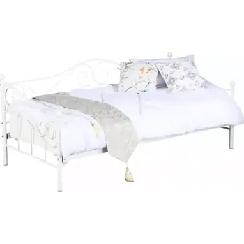 Postel Kovová postel DAINA 90x200 - bílá - SLEVA 3% s kodem radost25