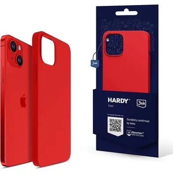 Pouzdro na mobilní telefon 3mk ochranný kryt HARDY Silicone MagCase pro Apple iPhone 13, Red