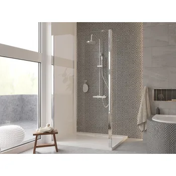 Sprchový kout Walk-In ECO-N 100x195 cm univerzální chrom čirý bez pevné stěny BCEXON100CC