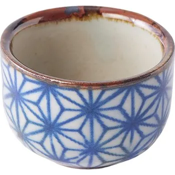 Šálek na saké STARBURST 30 ml, modrá, keramika, MIJ