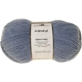 Příze Schoppel Wolle Admiral 4653M Jeans-meliert (Ponožková příze Admiral 4653M Jeans-meliert)
