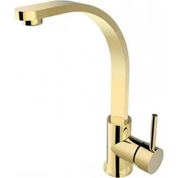 Vodovodní baterie Baterie DECCO I umyvadlová stojánková vysoká zlatá BABUDIZL