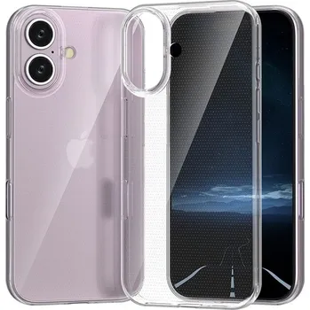 Pouzdro na mobilní telefon Průhledný gelový obal na iPhone 16 - průhledný