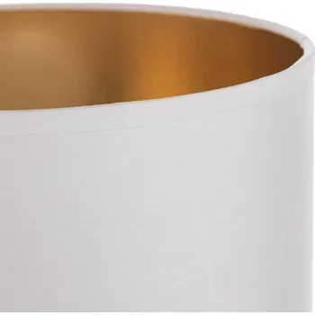 Lampička HELam Stínidlo na lampu Alba, Ø 20 cm, E27, bílá/zlatá bílá, zlatá 1 x 60 W - Doprava zdarma