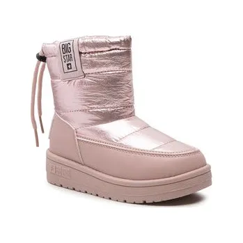 Dívčí sněhule Sněhule Big Star Shoes KK374219 Růžová 30