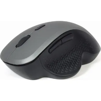 Myš GEMBIRD myš MUSW-6B-02, černo-stříbrná, bezdrátová, USB nano receiver