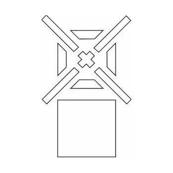 Manipulační značka - nestohovat 200 x 125 mm