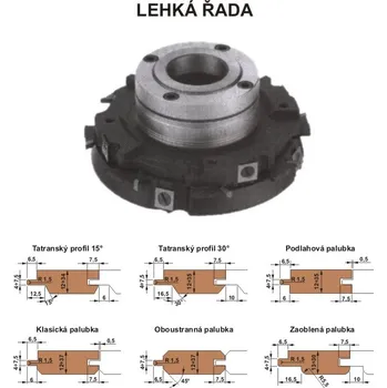 Frézka Sada fréz na pero a drážku s VBD 560 CF - KOMPLET - LEHKÁ ŘADA