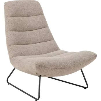 Křeslo Designové lounge křeslo Milford II boucle béžové