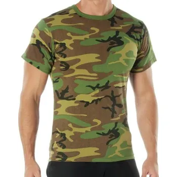 Pánské tričko Rothco, Woodland Camo, 3XL