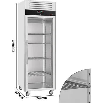 Mraznička G.Gastro Mrazák ECO - 0,74 x 0,83 m - s 1 skleněnými dveřmi