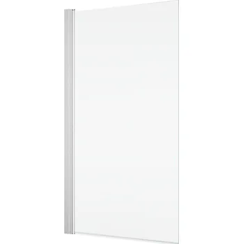 Ronal Bathrooms (Sanswiss) Jednokřídlá vanová zástěna Ronal Solino 750 x 1500 mm, bílá lesklá/sklo čiré