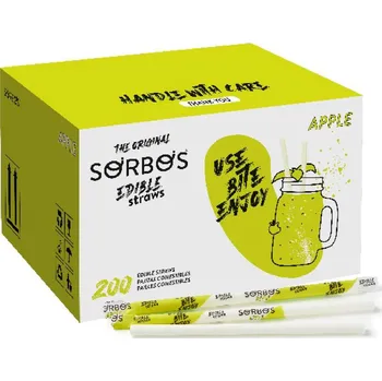 Jablko, jedlá brčka SORBOS, 200ks