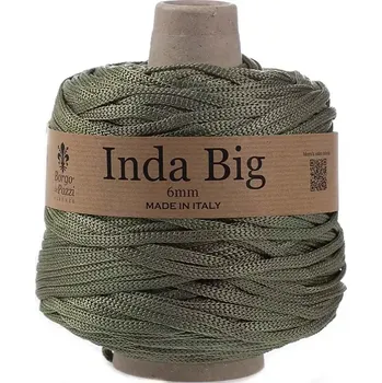 Příze Borgo de Pazzi Inda Big 36 Olivová (Špagátová příze Inda Big Olivová)