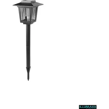 Zahradní dekorace Svítidlo venkovní solární SOLAR LAMP INSECT KILLER se soumrakovým čidlem (LED žávěsné nebo zapichovací svítidlo, studená bílá / lapač hmyzu)