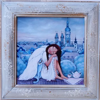 Zahradní dekorace Zuzana Honsová Andělka Hradecká 28 x 28 cm