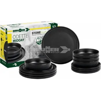 Sada nádobí Sada nádobí ODETTE DOUBLE BLACK 12ks